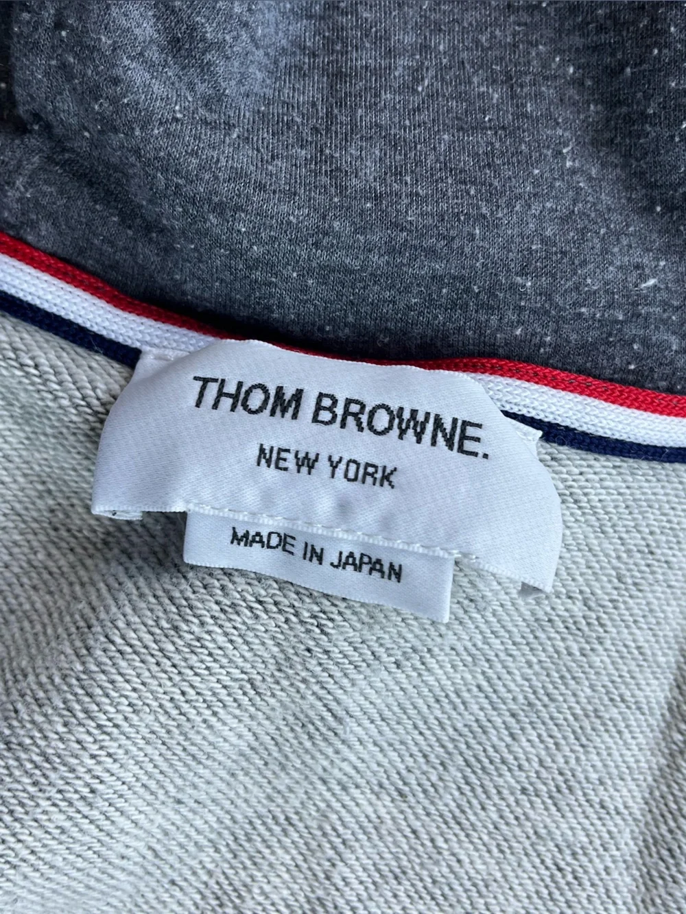 Thom Browne Grey Zip-up Hoodie 257-9